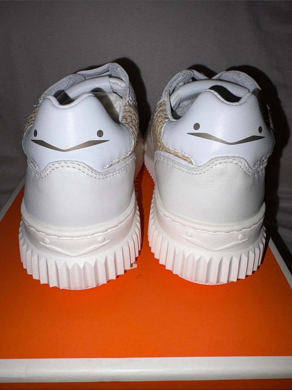 NWT VOILE BLANCHE LIPARI Sneaker in CREAM-WHITE - Picture 10 of 15